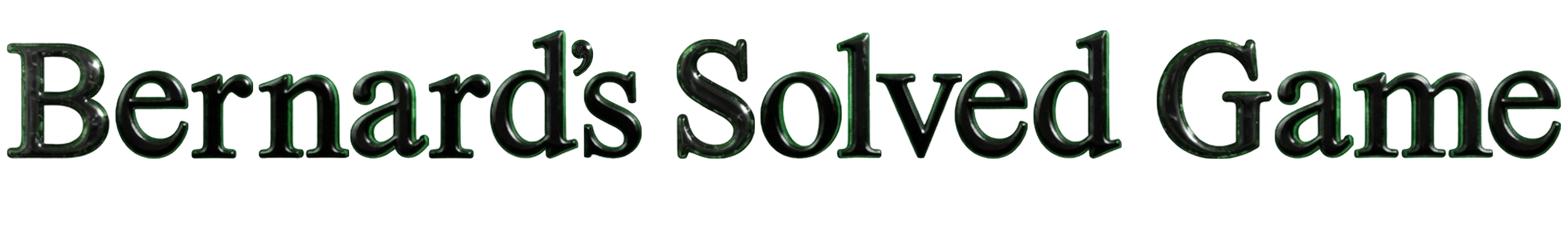 Bernard's Solved Game